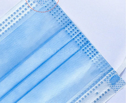 10–500 Pcs Disposable Blue Face Masks – 3-Layer Breathable Protective Masks for Adults with Melt-Blown Filter, Individually Packaged