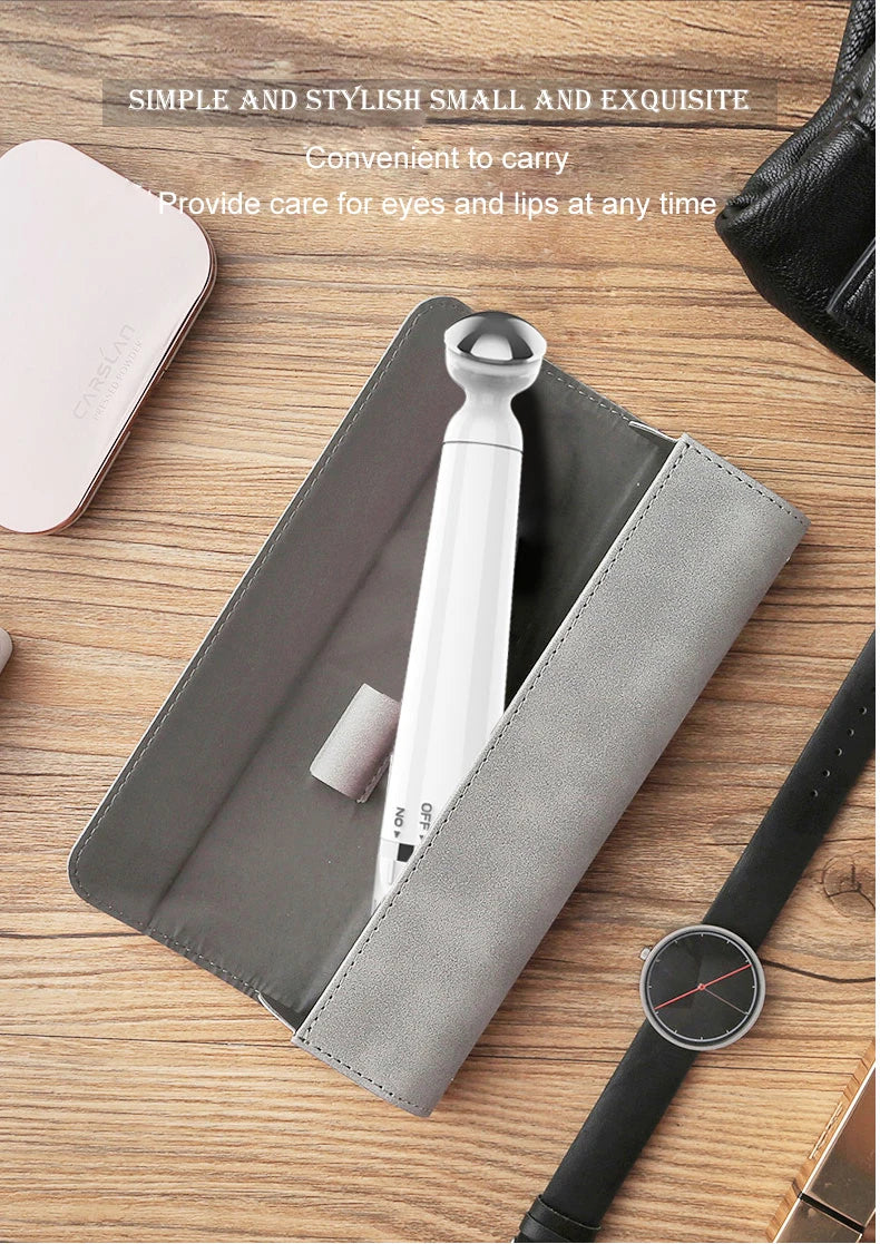 VIBNOTR Electric Eye Massager Pen Vibration Beauty Tool for Under Eye Skin Care