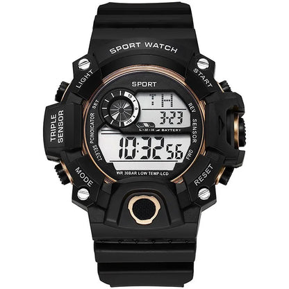 MAYZHISU Men’s Digital Sports Watch | Large Dial | Alarm, Stopwatch & Backlight | 3ATM Water Resistant | Military Style Wristwatch