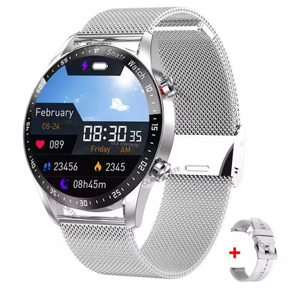 Men’s Bluetooth Call Smart Watch with GPS – AMOLED Full Screen Fitness Tracker for iOS & Android