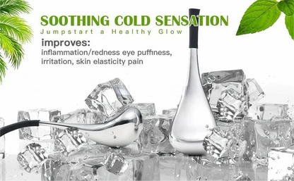 Stainless Steel Ice Globe Facial Massager – Cooling Cryo Stick for Face & Eyes