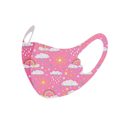 5PCS Washable Kids Face Masks – Reusable Cartoon Mouth Covers for Boys & Girls | Breathable, Comfortable, Dust-Resistant Design