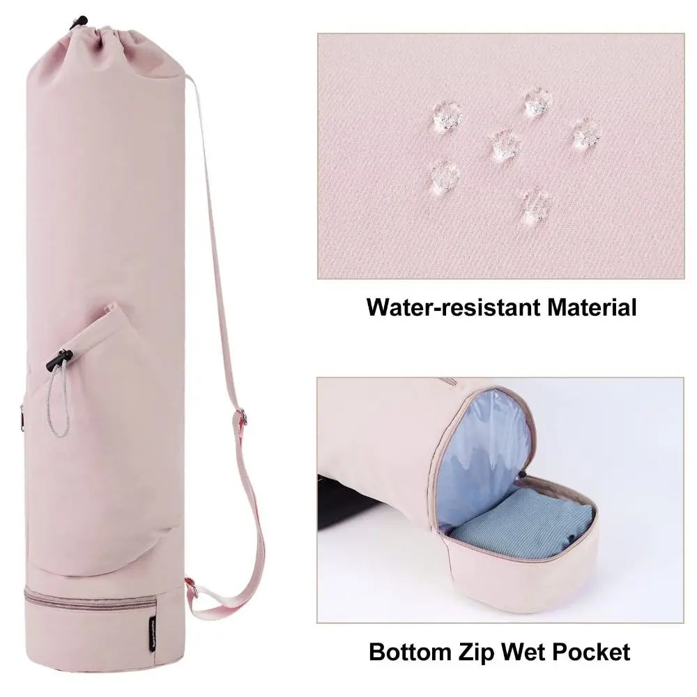 Yoga Mat Backpack – Large Capacity Waterproof Sports Bag with Adjustable Straps, Breathable Gym Yoga Carrier (Unisex)