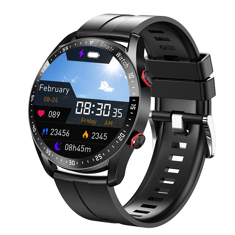 Men’s Bluetooth Smart Watch | Fitness & Activity Tracker | Call & Message Alerts | Waterproof Sports Smartwatch with Box