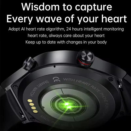 Men’s Bluetooth Call Smart Watch with GPS – AMOLED Full Screen Fitness Tracker for iOS & Android
