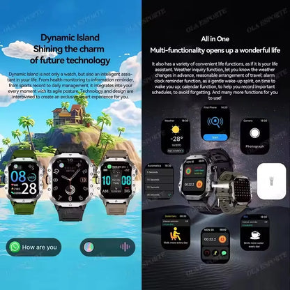 Men’s & Women’s Smart Watch – Fitness Tracker with Heart Rate, Sleep Monitor, Waterproof & Bluetooth Calls for iOS & Android