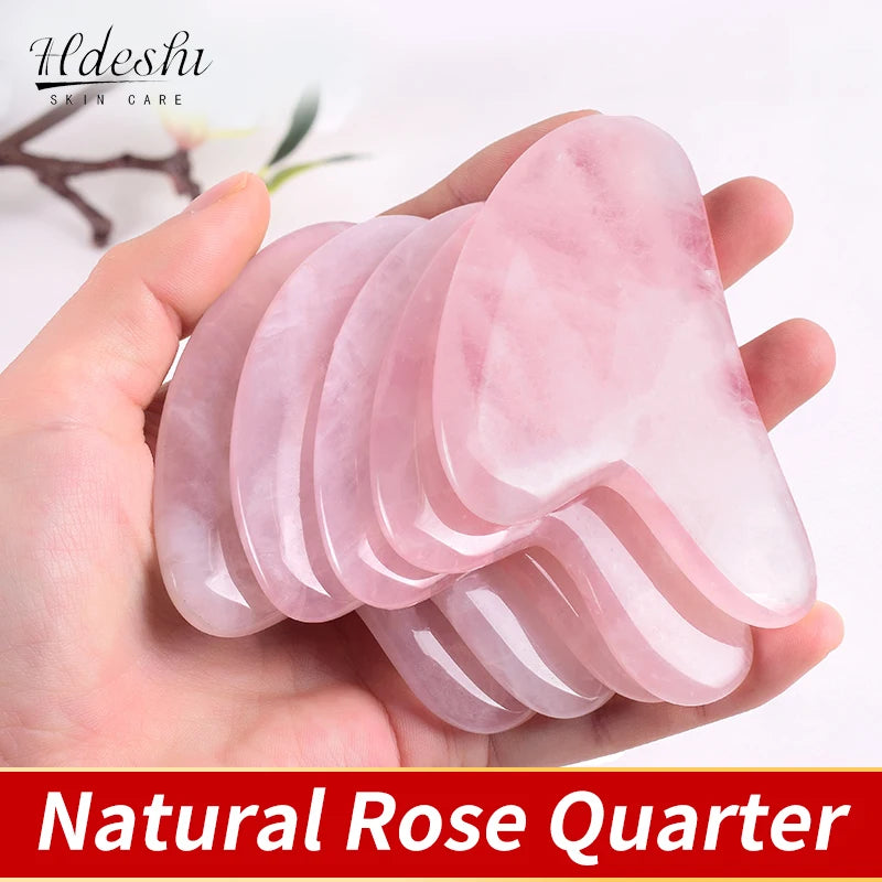 Natural Jade Gua Sha Facial Massage Tool – Face & Neck Beauty Scraping Stone, Manual Skin Care Tool