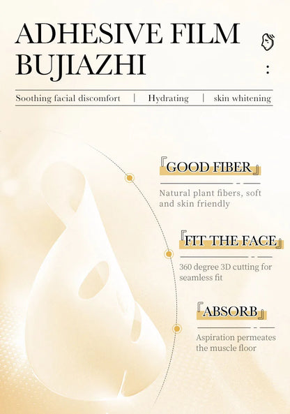 10-30 Pcs SADOER 24K Gold Vitamin C & Hyaluronic Acid Facial Masks – Moisturizing, Firming & Hydrating Skincare Treatment