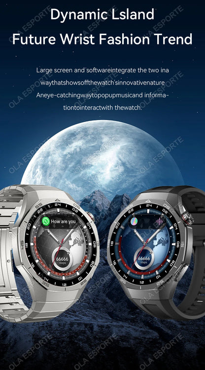 Smart Watch GPS NFC Bluetooth Call 1.52" HD Fitness Tracker Android iPhone