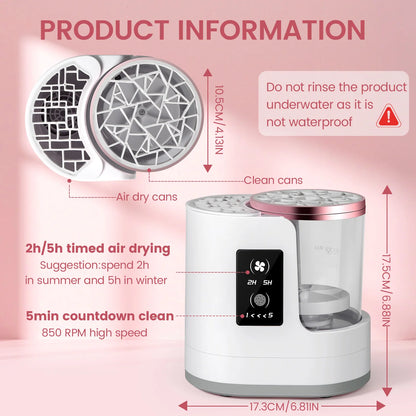 Makeup Brush Cleaner & Dryer – 3-in-1 Automatic Cleaning, Drying & Storage System