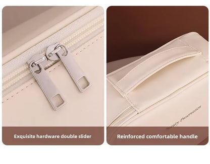 New Women’s Luxury Makeup Bag – Large-Capacity Portable Cosmetic & Toiletry Travel Organizer