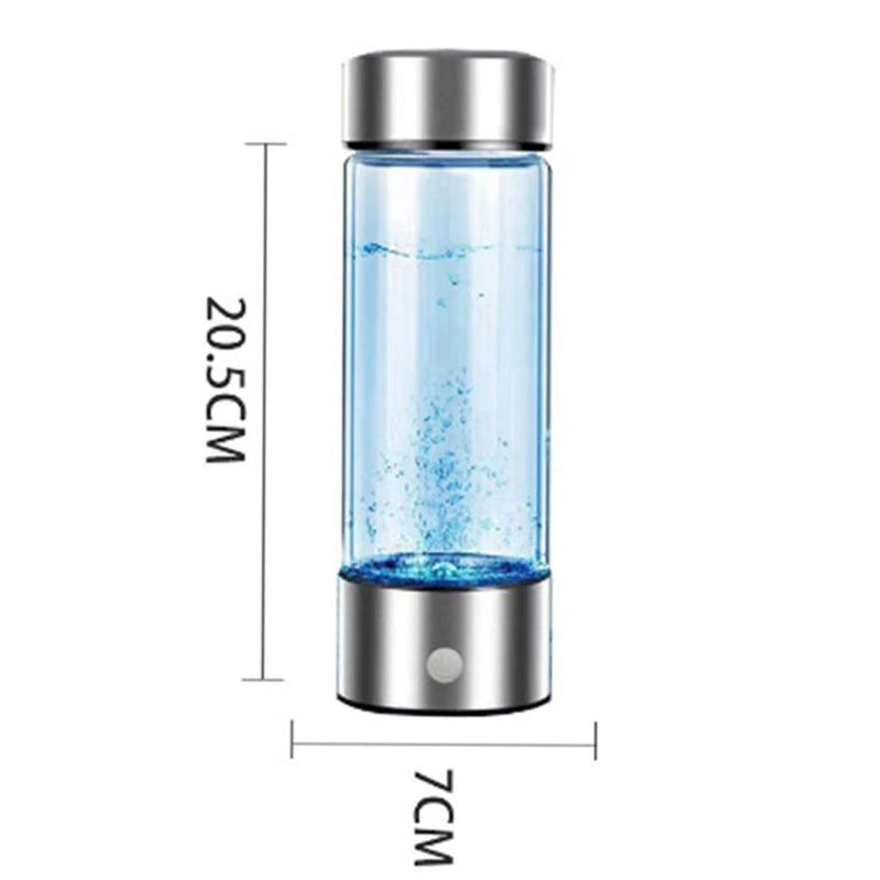Portable Electric Hydrogen Water Bottle – Titanium Filter, USB Rechargeable, Hydrogen-Rich for Health & Wellness