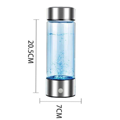 Portable Electric Hydrogen Water Bottle – Titanium Filter, USB Rechargeable, Hydrogen-Rich for Health & Wellness