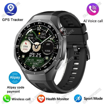 Smart Watch GPS NFC Bluetooth Call 1.52" HD Fitness Tracker Android iPhone