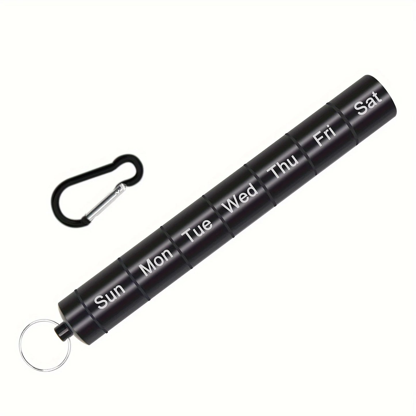 Portable Waterproof Pill Case Keychain Metal Pill Holder Mini Travel Storage Container