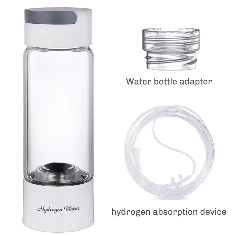 Portable Electric Hydrogen Water Bottle – Titanium Filter, USB Rechargeable, Hydrogen-Rich for Health & Wellness