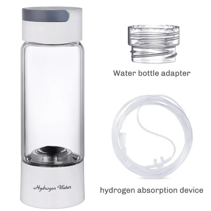 Portable Electric Hydrogen Water Bottle – Titanium Filter, USB Rechargeable, Hydrogen-Rich for Health & Wellness
