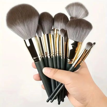 Professional Premium Quality Soft Fluffy Makeup Brush Set – Foundation, Powder, Eyeshadow, Kabuki, Blending Brushes with Sponge & Storage Bag