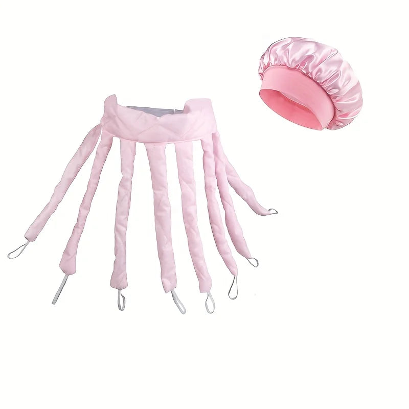 2-Pack Heatless Curling Rod Headbands – Soft Overnight No-Heat Hair Curlers for Long Hair