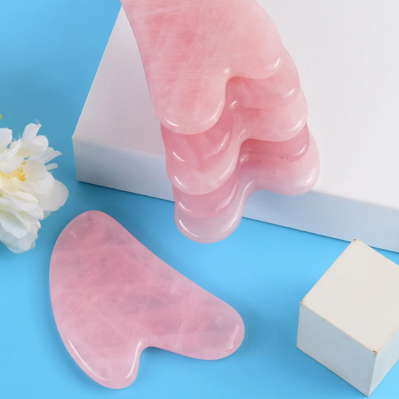 Natural Jade Gua Sha Facial Massage Tool – Face & Neck Beauty Scraping Stone, Manual Skin Care Tool
