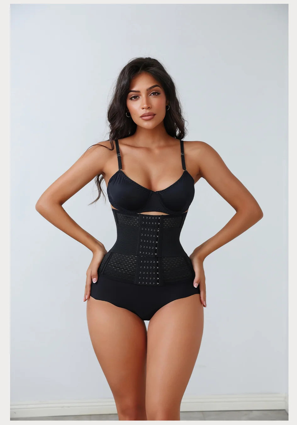 Women’s Adjustable Waist Trainer Corset Double Belt Tummy Control Workout Shapewear