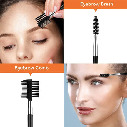 3–11PCS Eyebrow Grooming Tool Set – Stainless Steel Scissors, Tweezers, Razor & Brow Comb Makeup Kit