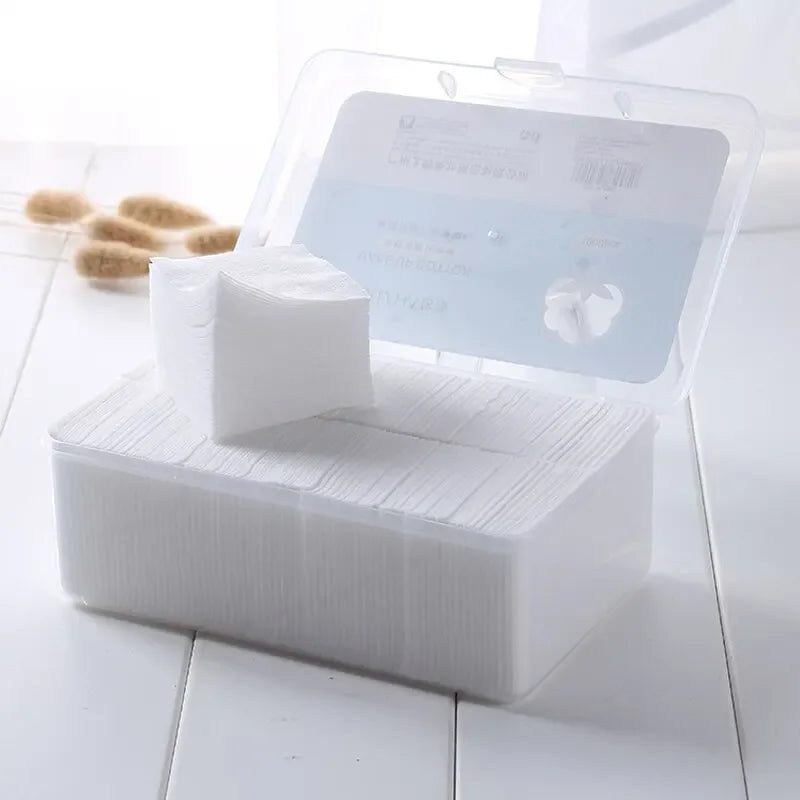 High-Quality 1000PCS Disposable Cotton Makeup Remover Pads – Soft Facial Cleansing Wipes for Skincare & Cosmetics