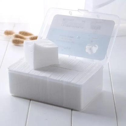 High-Quality 1000PCS Disposable Cotton Makeup Remover Pads – Soft Facial Cleansing Wipes for Skincare & Cosmetics
