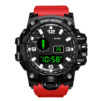 MAYZHISU Men’s Digital Sports Watch | Large Dial | Alarm, Stopwatch & Backlight | 3ATM Water Resistant | Military Style Wristwatch