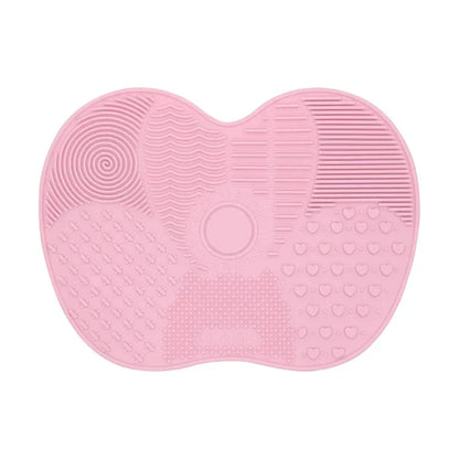 Silicone Makeup Brush Cleaning Mat – Colorful Textured Scrubber Pad for Deep Cleaning Cosmetic Brushes
