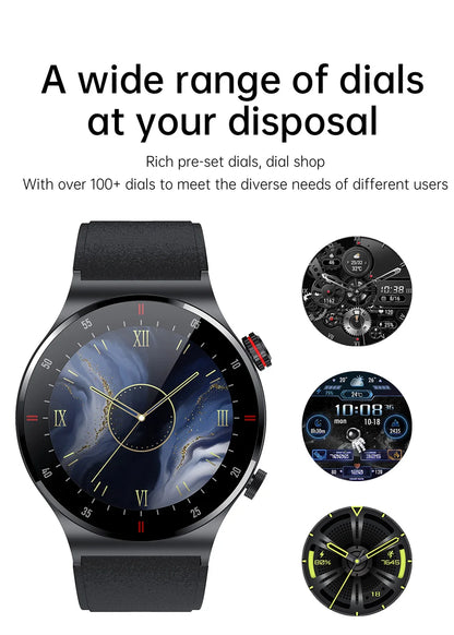 Men’s Bluetooth Call Smart Watch with GPS – AMOLED Full Screen Fitness Tracker for iOS & Android