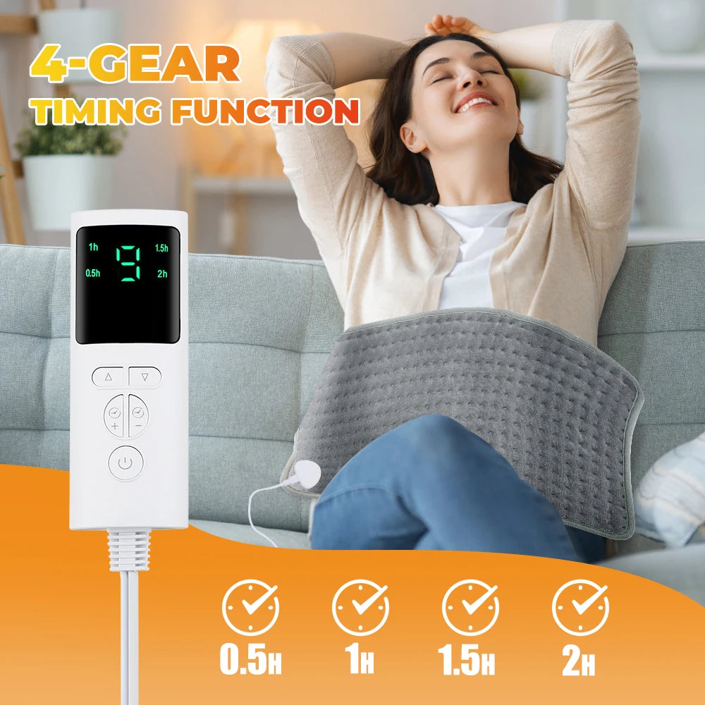 Washable Electric Heating Blanket – Thermal Warmer for Feet, Hands, and Abdomen – Heated Pad Mat for Bed & Sofa (58x29cm)