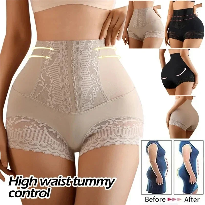 Women’s High Waist Shapewear Shorts Tummy Control Body Shaper Panties Slimming Underwear