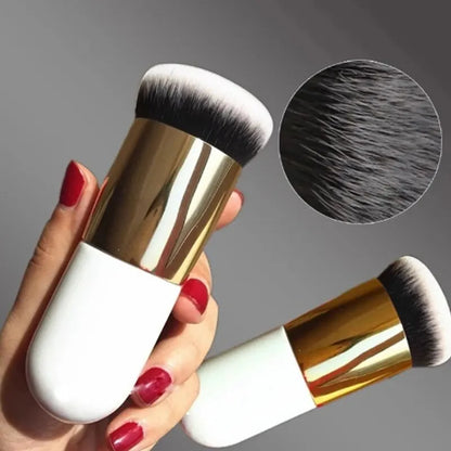 Mushroom Foundation Brush – Large & Small Makeup Brush Set | Soft Synthetic Bristles | For Foundation, BB Cream & Liquid Makeup