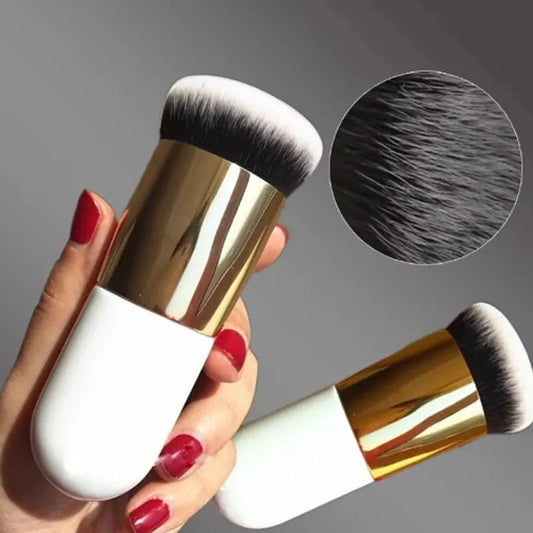 Mushroom Foundation Brush – Large & Small Makeup Brush Set | Soft Synthetic Bristles | For Foundation, BB Cream & Liquid Makeup