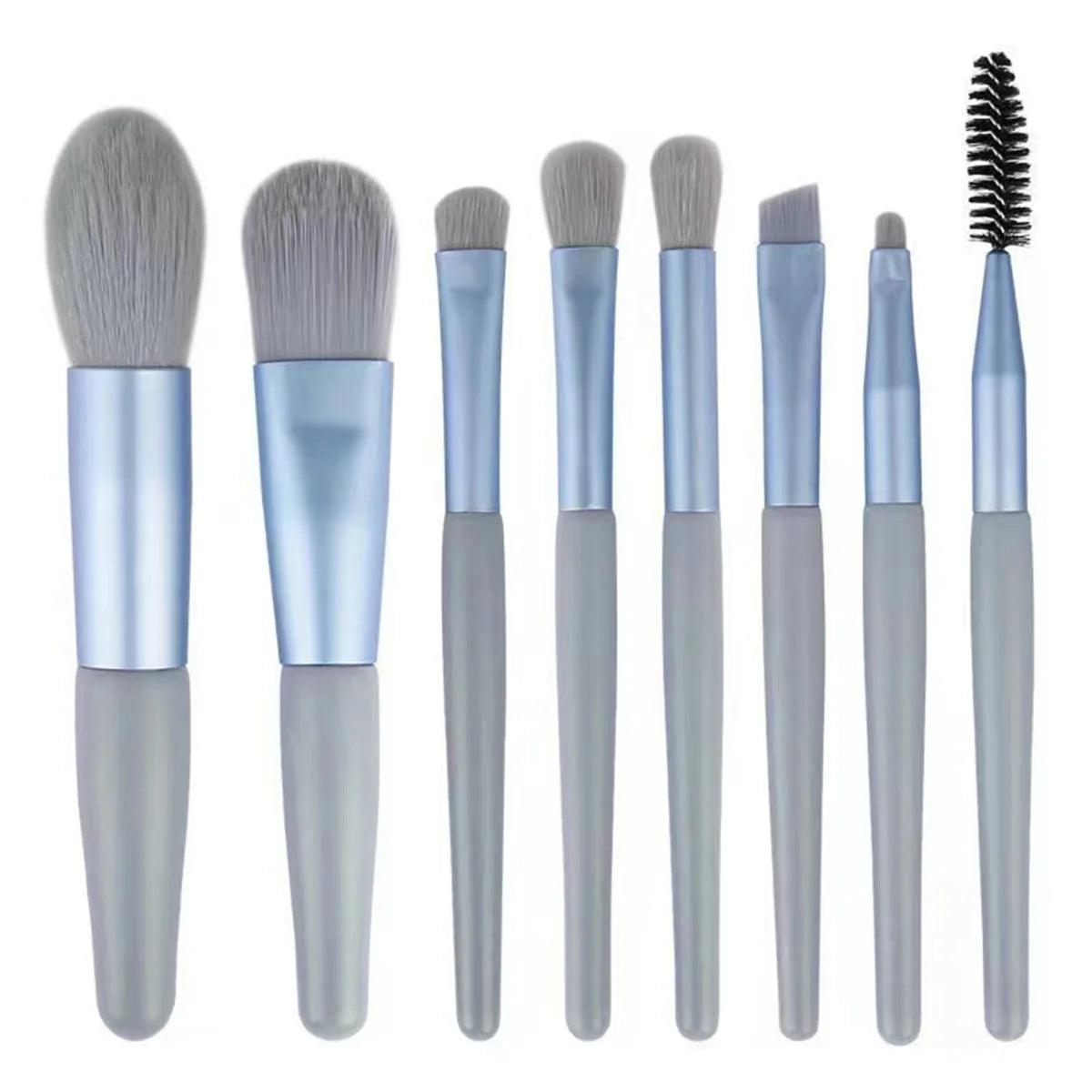 8PCS Soft Fluffy Makeup Brush Set Foundation Blush Powder Eyeshadow Kabuki Blending Brushes