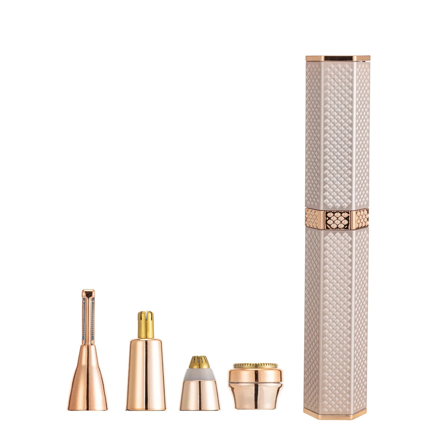 4-in-1 Rechargeable Electric Shaver for Women – Painless Facial Hair Remover, Eyebrow Trimmer, Nose & Bikini Epilator