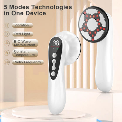 Electric Body Massage Device with Heat & Vibration – Rechargeable Abdominal & Full Body Sculpting Massager
