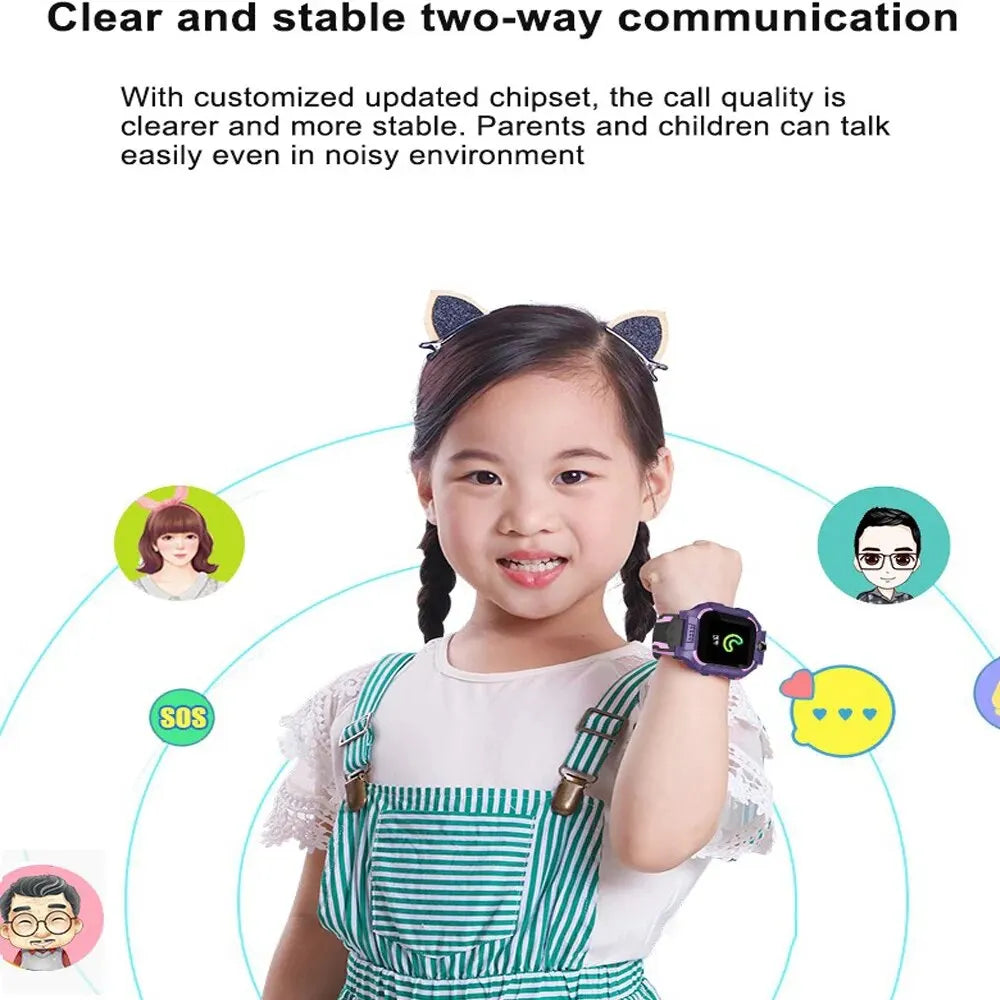 Kids 2G Smart Watch SIM Card SOS Call Camera Voice Chat Touch Screen Q19