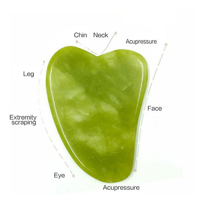 Natural Jade Roller & Gua Sha Set – Facial Massager for Anti-Aging, Puffiness & Skin Care – Spa Beauty Tool for Face & Neck