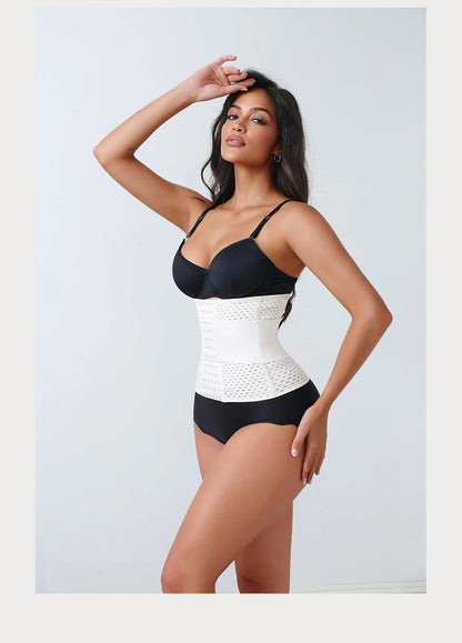 Women’s Adjustable Waist Trainer Corset Double Belt Tummy Control Workout Shapewear