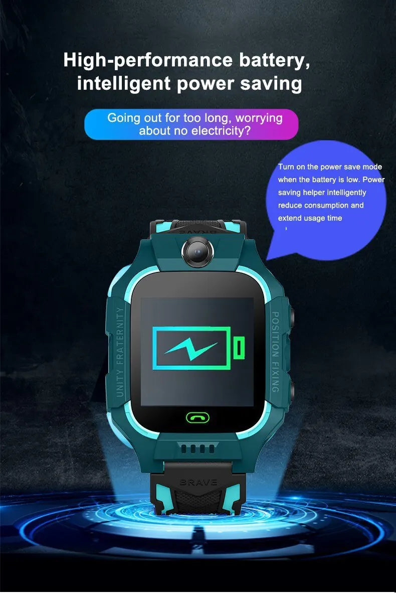 Kids 2G Smart Watch SIM Card SOS Call Camera Voice Chat Touch Screen Q19