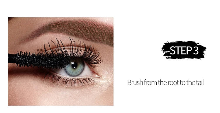 ANQINA 4D Waterproof Mascara & Liquid Eyeliner Set – Long-Lasting Curling Eye Makeup (Full Size)