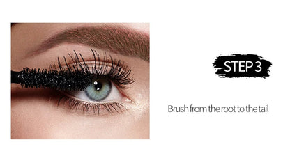 ANQINA 4D Waterproof Mascara & Liquid Eyeliner Set – Long-Lasting Curling Eye Makeup (Full Size)