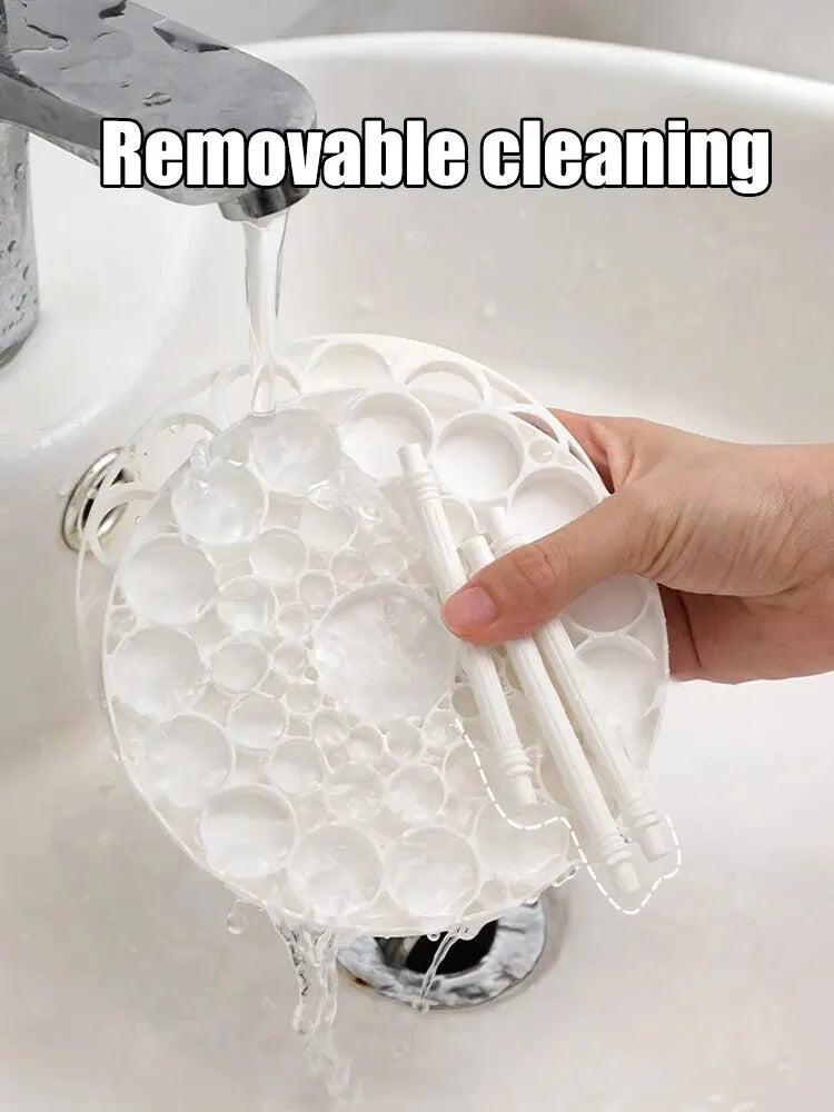 Makeup Brush & Cosmetics Storage Rack – Desktop Organizer for Lipsticks, Brushes, and Vanity Accessories