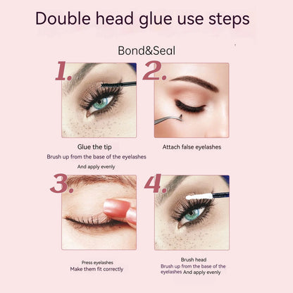 200 PCS Cluster Eyelashes with Lash Bond & Seal – DIY Lash Extension Kit with Glue and Accessories