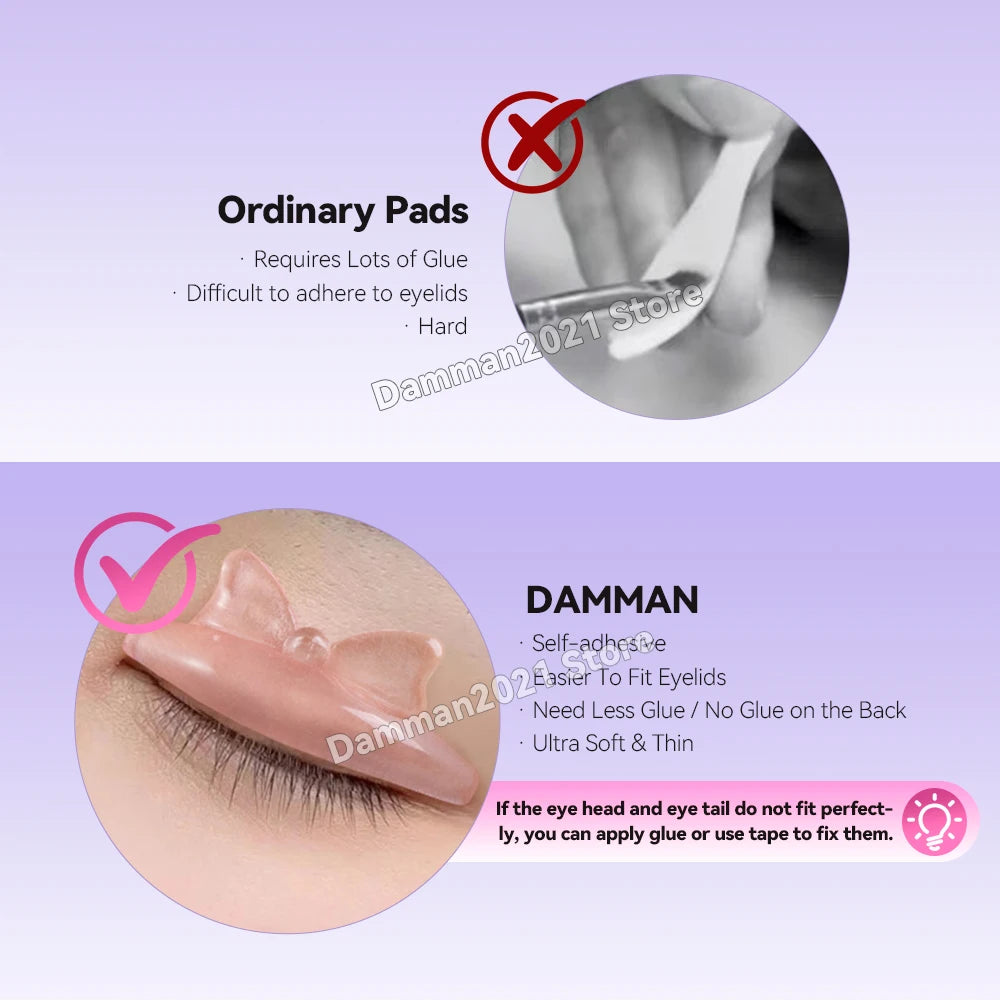 Damman Professional Lash Lift Kit – Eyelash Curling & Lifting Perm Set with Silicone Pads, Glue Balm & Tools for Salon or Advanced Home Use
