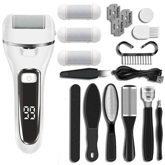 Rechargeable Electric Pedicure Tool – Professional Callus Remover & Foot File for Smooth Heels
