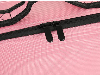 Professional Makeup Case – Women’s Cosmetic Organizer, Brush & Nail Tool Storage Box, Beauty Travel Suitcase