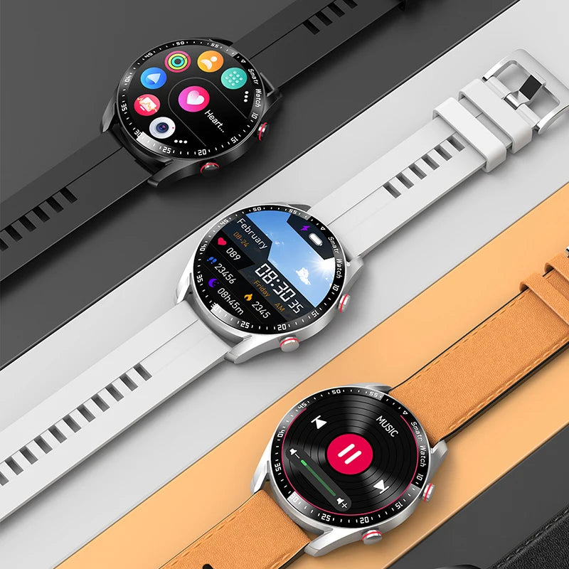Men’s Bluetooth Smart Watch | Fitness & Activity Tracker | Call & Message Alerts | Waterproof Sports Smartwatch with Box